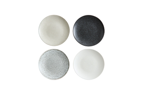 H&M 4-pack stoneware medium plates